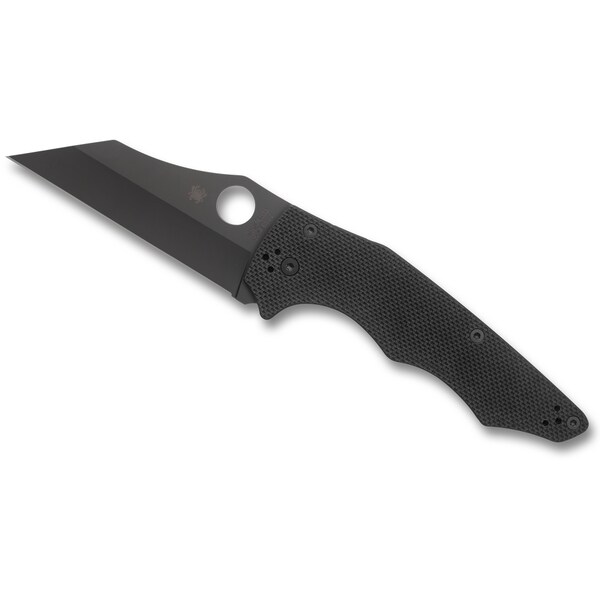 Spyderco 2024 Spyderco Yojumbo, G-10 Black, Plain Black Blade, Reveal 7 - SPY-C253GPBBK