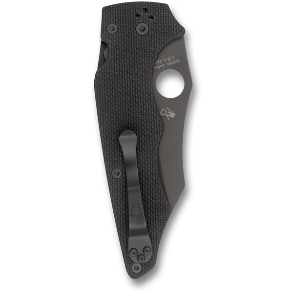 Spyderco 2024 Spyderco Yojumbo, G-10 Black, Plain Black Blade, Reveal 7 - SPY-C253GPBBK