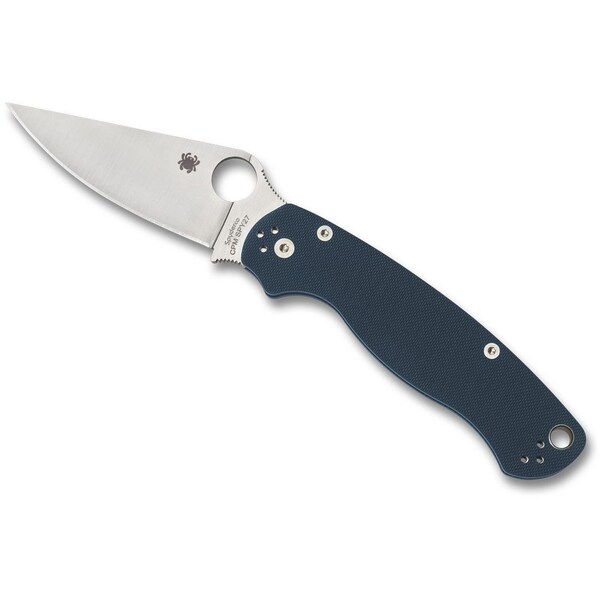 Spyderco 2024 Spyderco Reveal 14, Para Military 2 Cobalt Blue G-10 Cpm Spy27, Plain Edge - SPY-C81GPCBL2