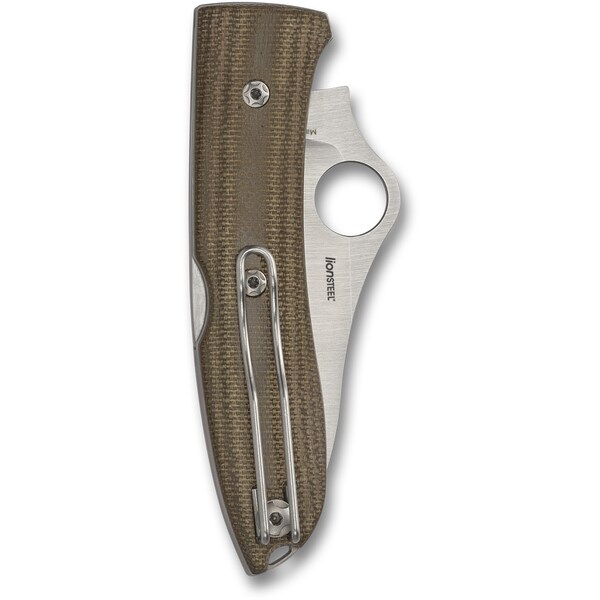 Spyderco 2024 Spyderco, Reveal V5, Spyopera, Brown Canvas Micarta - SPY-C255CMP