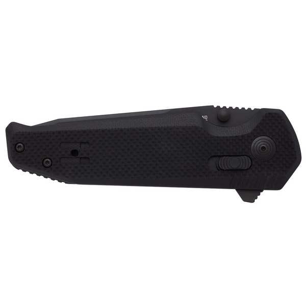 Sog Folding Knives, Black, Steel, Straight - 12-57-01-57