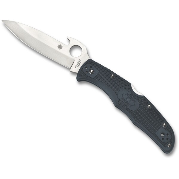 Spyderco 2024 Spyderco Endura 4 Lightweight Gray Emerson Opener Plain - SPY-C10PGYW
