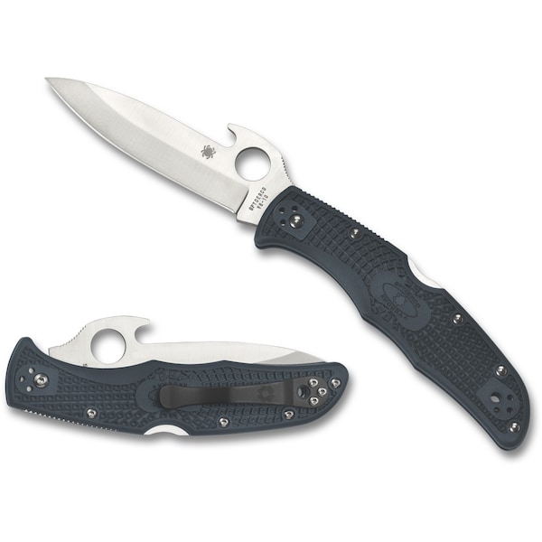 Spyderco 2024 Spyderco Endura 4 Lightweight Gray Emerson Opener Plain - SPY-C10PGYW