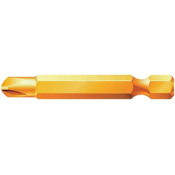 Wera Power Bit, Metric, 1/4", Hex, 8mm, 2", S2Steel - 05066692001