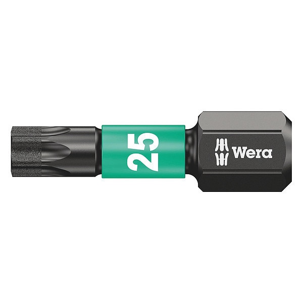 Wera TORX Bit, TX20 Sz x 1" Long, 1/4" Hexagon - 5057624001