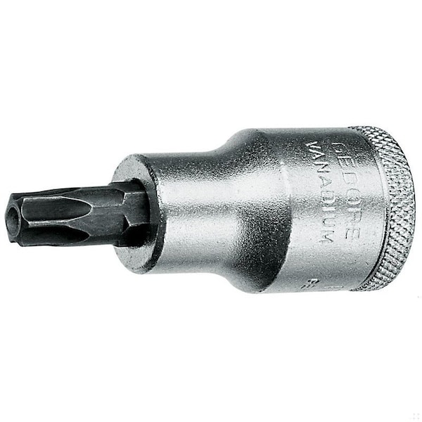 Gedore Screwdriver Bit Socket, 1/2", Torx T40, Number of Pieces: 1 - ITX 19 B T40