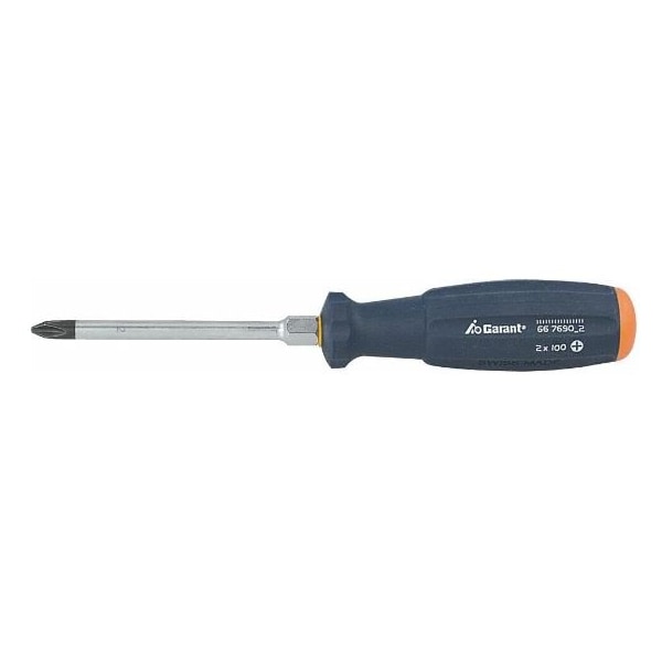 Garant Screwdriver for Phillips, with 2 component Haptoprene handle, Cross head size: 2 - 667690 2