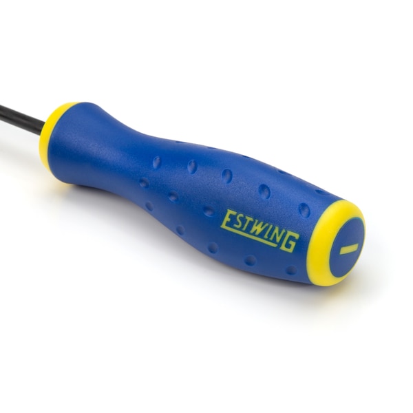 Estwing 3/16" x 6" Slotted Magnetic Diamond Tip Screwdriver with Ergonomic Handle - 42447-01