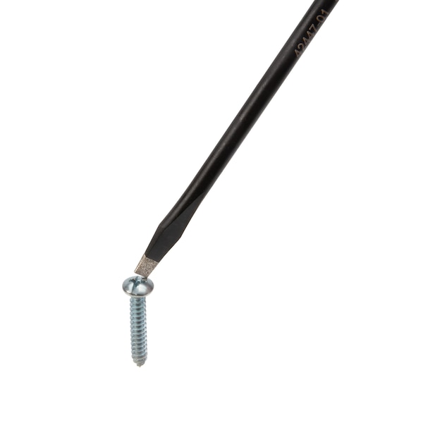 Estwing 3/16" x 6" Slotted Magnetic Diamond Tip Screwdriver with Ergonomic Handle - 42447-01