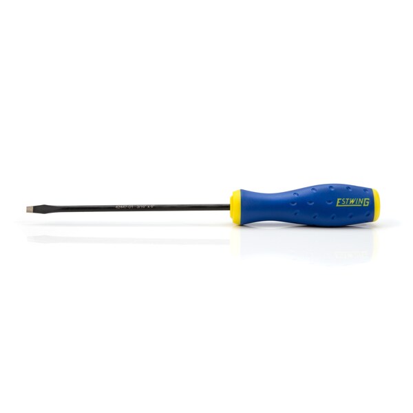 Estwing 3/16" x 6" Slotted Magnetic Diamond Tip Screwdriver with Ergonomic Handle - 42447-01