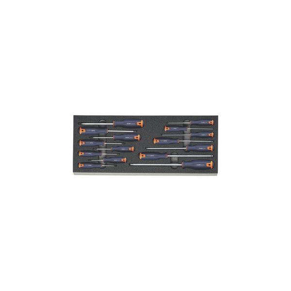 Garant Torx and Ball End Hex Screwdriver Sets in Heavy Duty Foam, 15 Pc - 953182 15