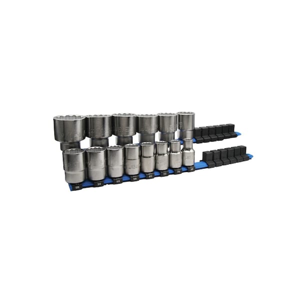 Garant 1/2 inch Drive 12 Point Standard Socket Set, 14 Pieces - U63110 12PT