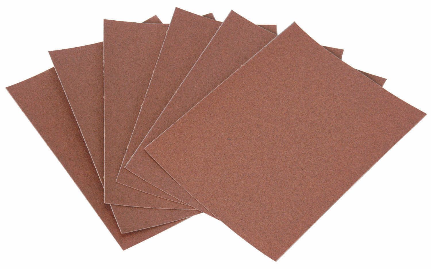 Hoja de lija para lijadora Warrior de 4-1/2 pulg. x 5-1/2 pulg. con grano de 150, paquete de 6 - 69811