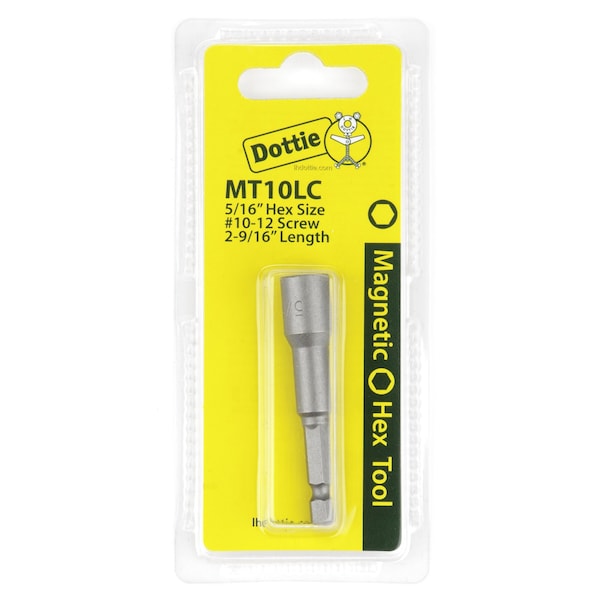 L.H. Dottie L.H. Dottie 5/16'' x 2-9/16'' Magnetic Nut Driver (Carded) - MT10LC