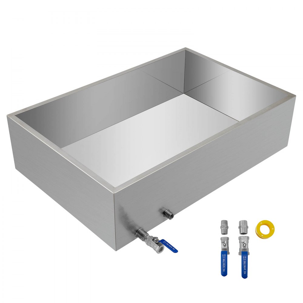 VEVOR Maple Syrup Evaporator Pan 36x24x9.5 Inch Stainless Steel Maple Syrup Boiling Pan with Valve - ZFQ2X300000000001V0