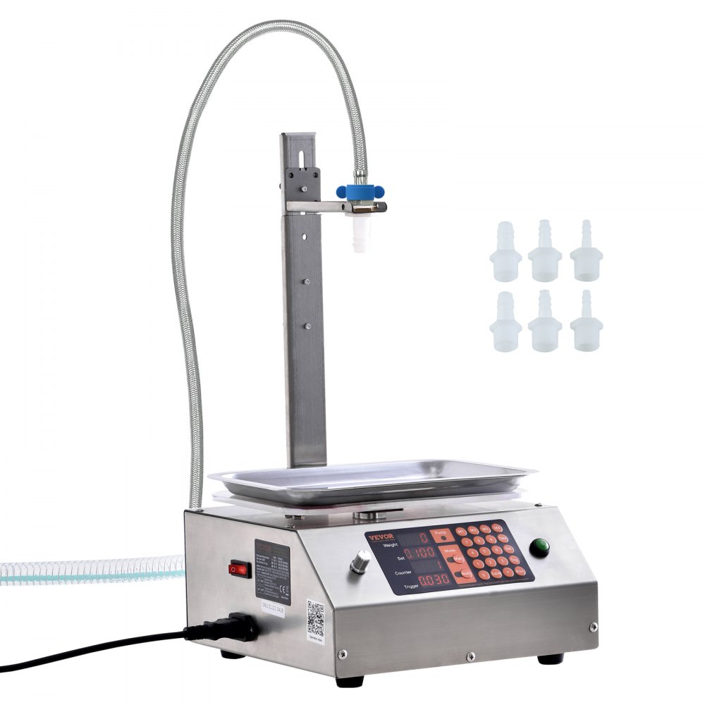 VEVOR Liquid Filling Machine, 30-15000 g Weighing Capacity, Automatic Bottle Filler Machine Bottling Machine Digital Control for Milk, Water, Oil, Wine, Beverage, Detergent, Shampoo (Single Nozzle) - WSDBGYGZJGMBTKOXGV1