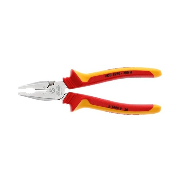 Gedore Ins. Power Combination Pliers, 7-7/8" - VDE 8250-200 H