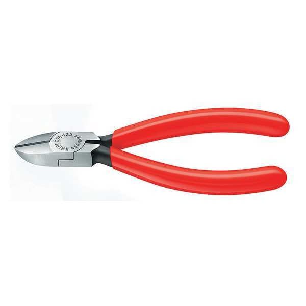 Knipex 5 in 76 Diagonal Cutting Plier Semiflush Cut Oval Nose Uninsulated - 76 01 125