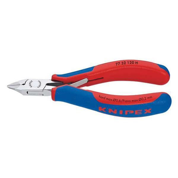 Knipex 4 3/4 in Diagonal Cutting Plier Standard Cut Uninsulated - 77 32 120 H