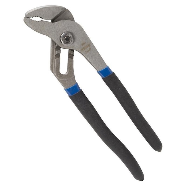 Vulcan Groove Joint Plier, 8 in OAL, 1-1/4 in Jaw, Black & Blue Handle, Non-Slip Handle, 1-1/4 in W Jaw - PC980-04