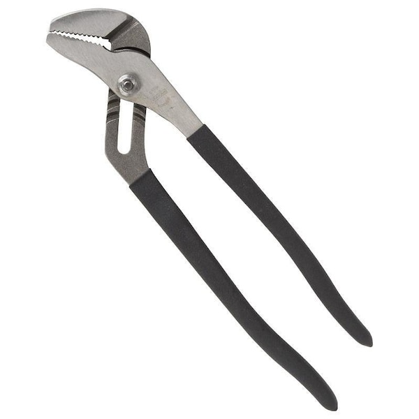 Vulcan Groove Joint Plier, 12 in OAL, 1-5/8 in Jaw, Black Handle, Non-Slip Handle, 1-5/8 in W Jaw - JL-NP012
