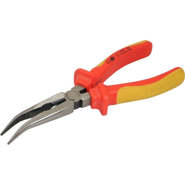 Dynamic Tools 8" Bent Nose Pliers, Insulated Handle - D055107
