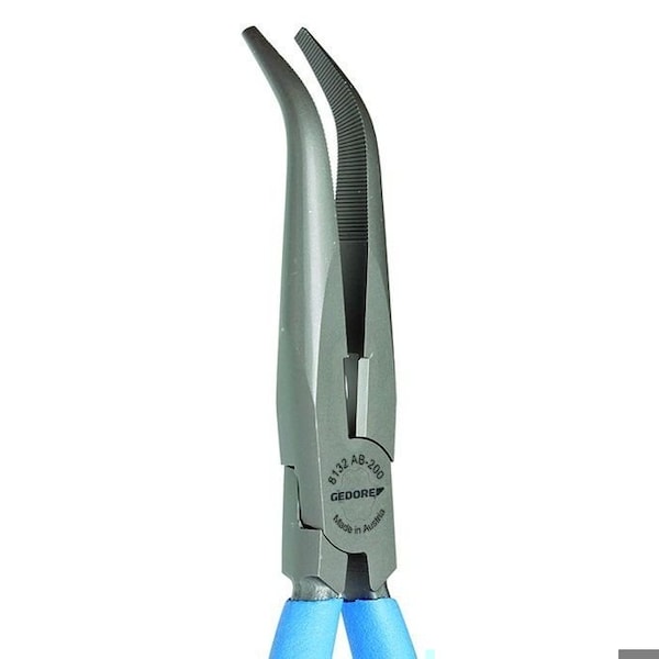 Gedore Bent, Needle Nose Pliers, 8" - 8132 AB-200 TL