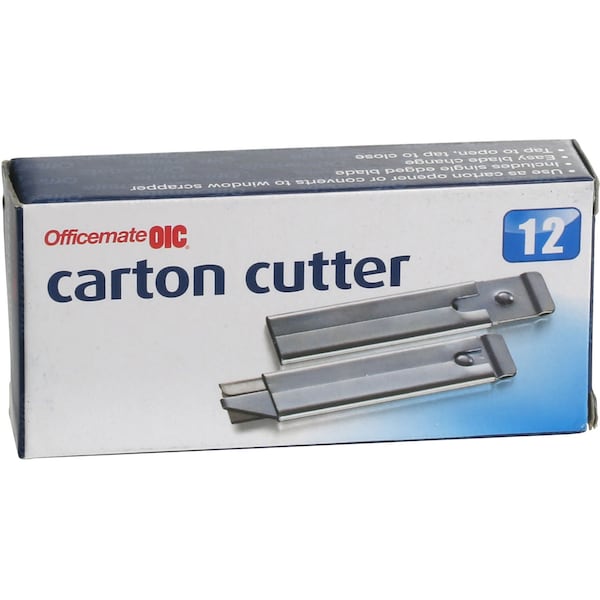 Oic Carton Cutter 0.4 in L, 12 PK - OIC94966