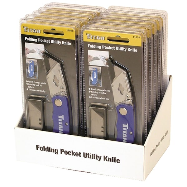Star Asia 12-Pc Folding Pocket Utility Knife D - 11018-12
