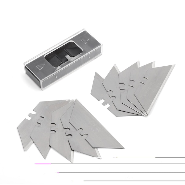 Prime-Line WORKPRO Utility Knife Blades, Steel Construction, Regular Duty SK5 Blades 10 Pack - W013003