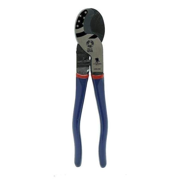 Southwire 64807640 Cable Cutter, 9 in OAL, Steel Jaw, Ergonomic Handle, Blue Handle - CCP9D-WW