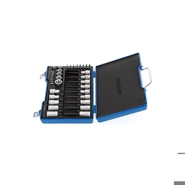 Gedore Screwdriver Bit Socket Set, 1/2", 1/4" - 19 TX 20