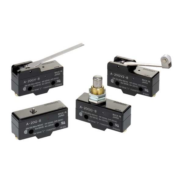 Interruptor de Acción Rápida Omron, Montaje en Panel, Actuador de Émbolo, SPDT, 15 A @ 250 V CA - Z-15GQ-B