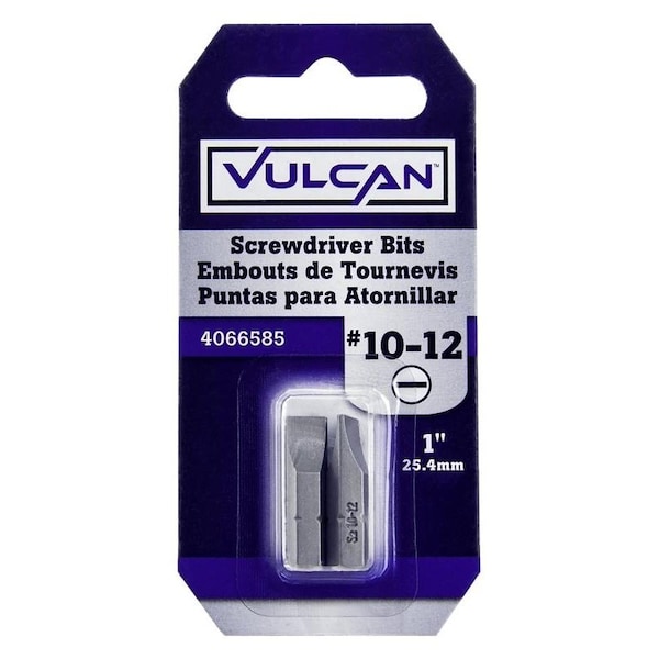 Vulcan Screwdriver Bit, Hex Shank, S2 Chrome Molybdenum Steel - 306432OR