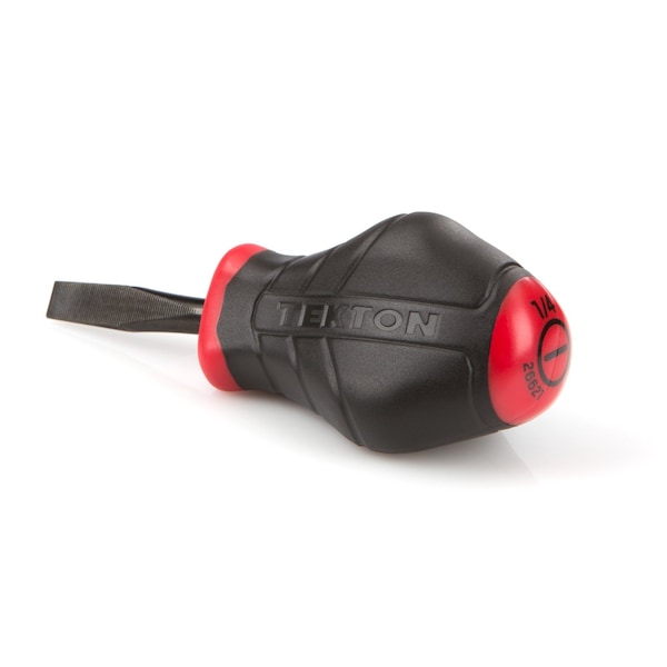 Tekton Slotx1-1/2" Stubby Screwdr 1/4" 1.5 in. Round - 26621