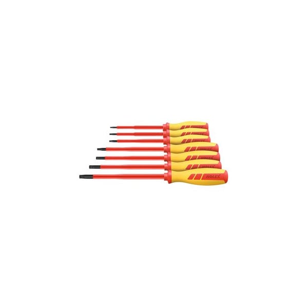 Holex Screwdriver set for Torx fully insulated- Number of screwdrivers: 7 - 625782 7