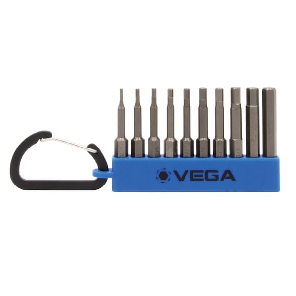 Vega Hex, SAE Carabiner Set, 10 pc, 4 in Length, S2 Steel - 150HSCS10