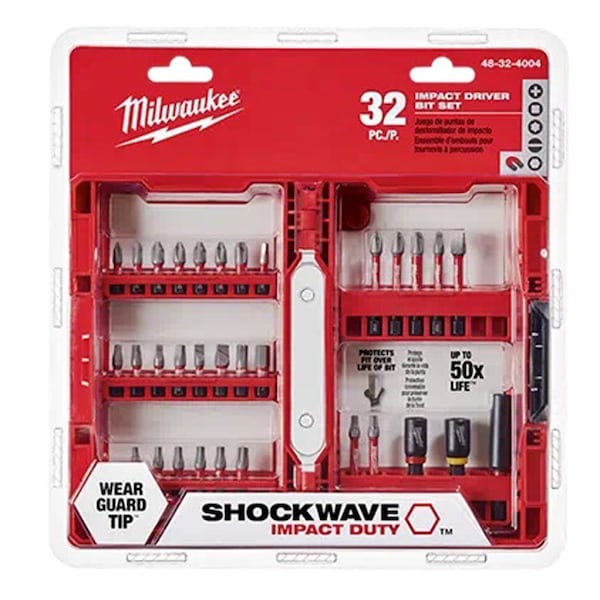 Milwaukee Tool 32 Pc Shockwave Drive & Fasten Set - ML48-32-4004