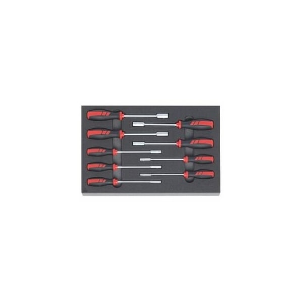Holex 9 Pc Nut Driver Set in Foam, 4 mm to 10 mm - 952725 9