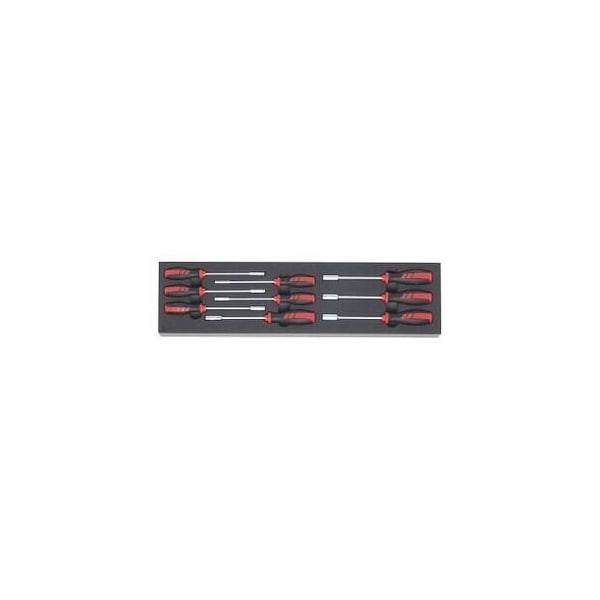 Holex 9 Pc Nut Driver Set in Foam, 4 mm to 10 mm - 952625 9