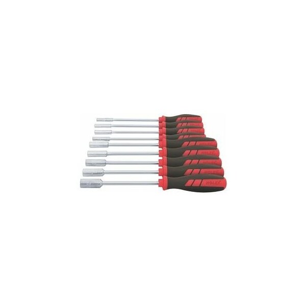 Holex Nut Driver with Power Handle Set, 9 Pc, 4 mm to 10 mm - 622211 9