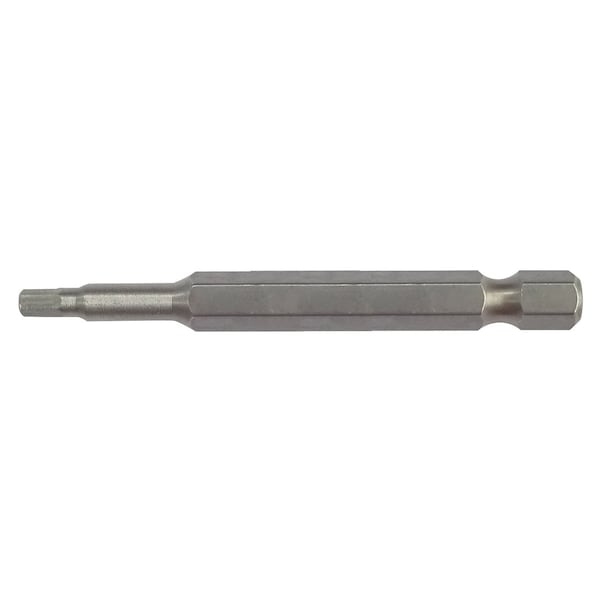 Eight Tool EX-IMPACT HIGH IMPACT HEX BIT 6.35MM SHANK 9MM GROOVE, 3 X 65MM OAL - EA-610 3mm x 65