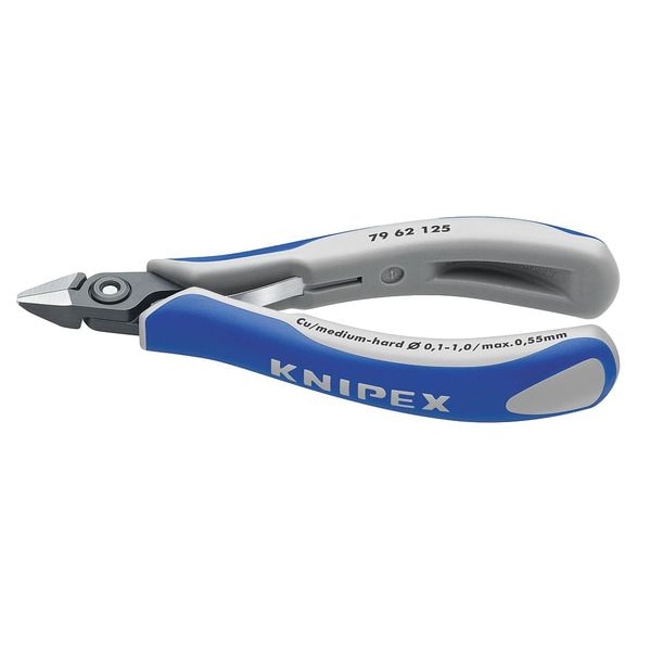 Knipex 5 in 79 Precision Diagonal Cutting Plier Flush Cut Pointed Nose Uninsulated - 79 62 125