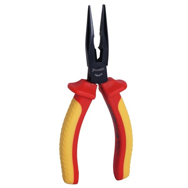 Proskit Insulated L, nosed Pliers, 6-1/4", 10 - 902-208