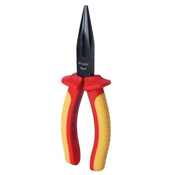 Proskit Insulated L, nosed Pliers, 6-1/4", 10 - 902-208