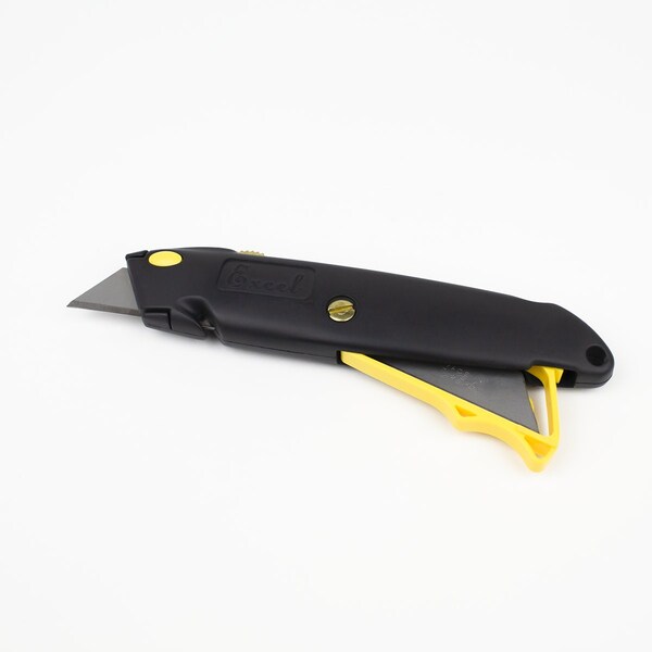 Excel Blades Front Load Heavy Duty Retractable Utility Knife, 3 #92 Blade Black 6pk - 16880