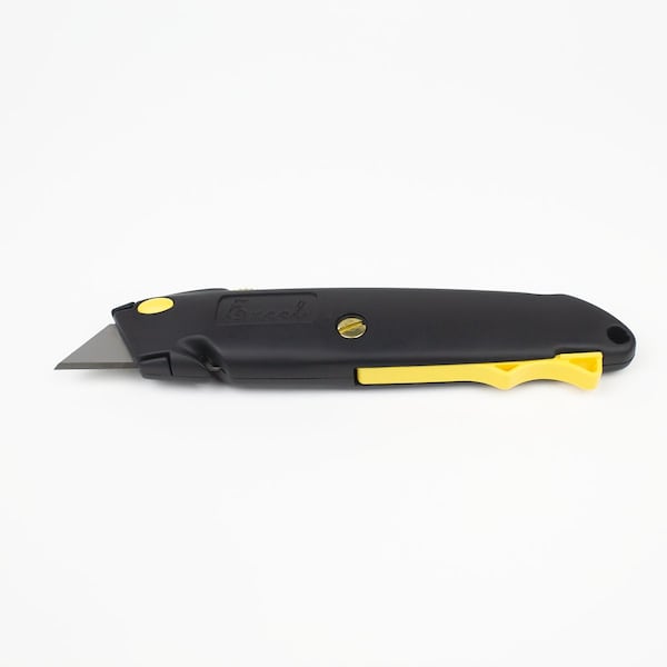 Excel Blades Front Load Heavy Duty Retractable Utility Knife, 3 #92 Blade Black 6pk - 16880