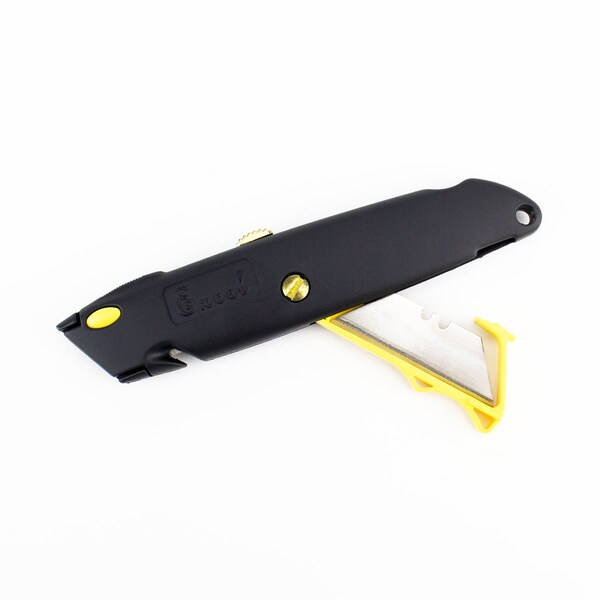 Excel Blades Front Load Heavy Duty Retractable Utility Knife, 3 #92 Blade Black 6pk - 16880