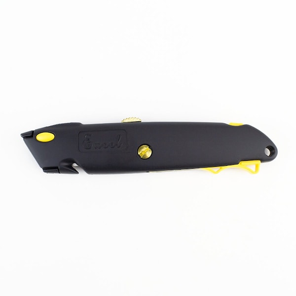 Excel Blades Front Load Heavy Duty Retractable Utility Knife, 3 #92 Blade Black 6pk - 16880