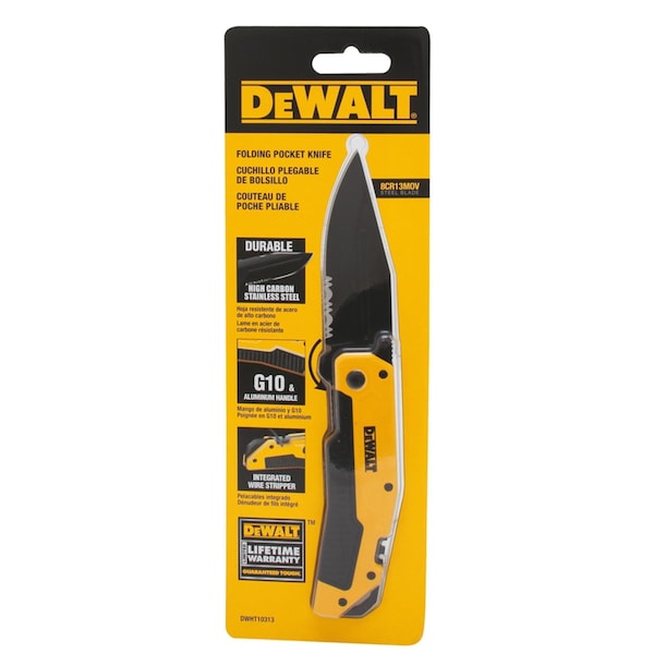 Stanley Pocket Knife, Metal 8 in L - DWHT10313